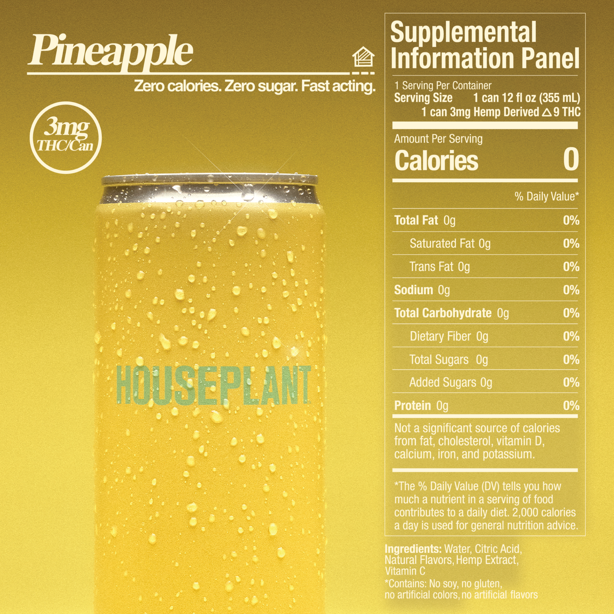 Pineapple 4-Pack – Houseplant Beverages